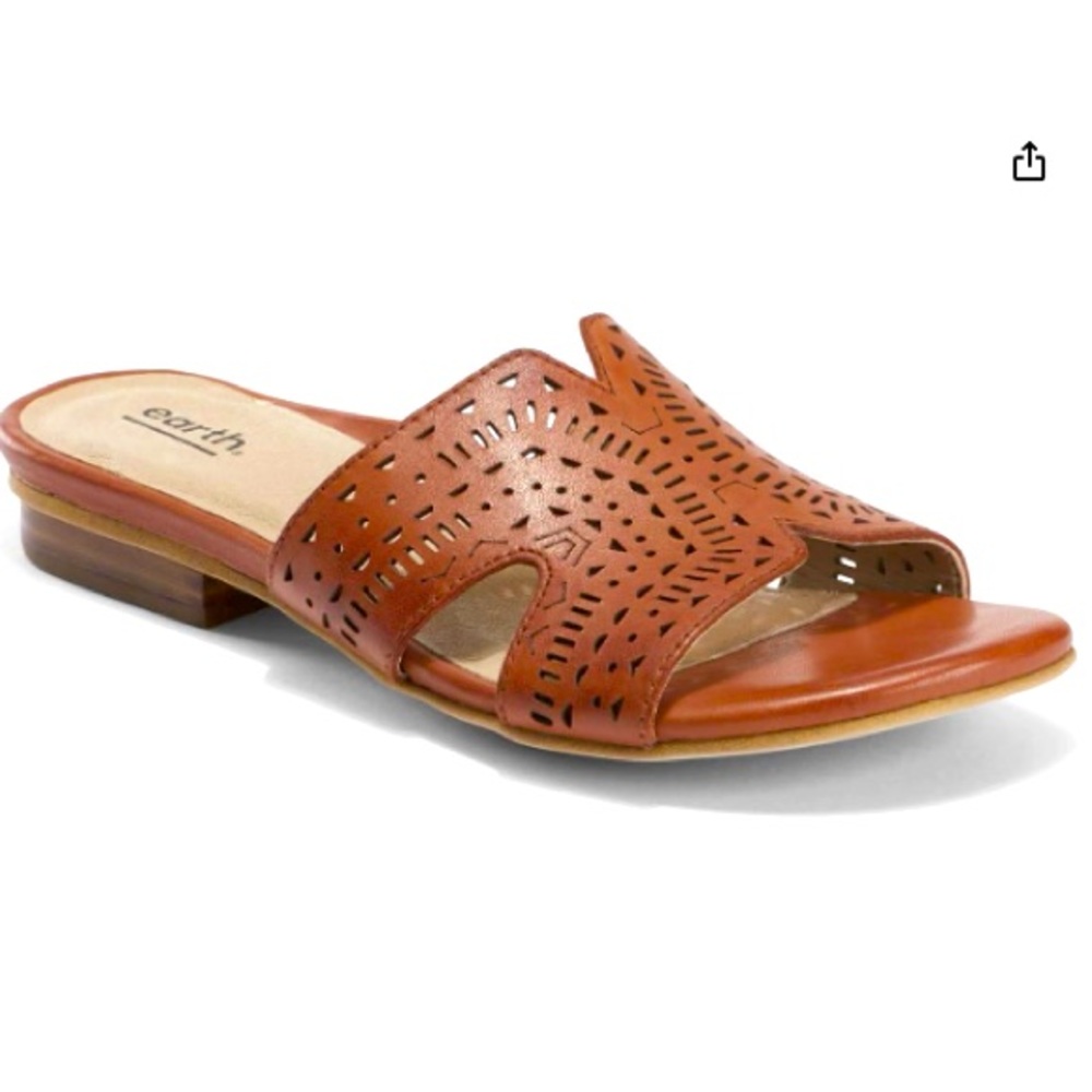 Earth Mykonos Torlos Leather Slide Sandals